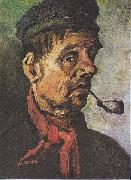 Vincent Van Gogh Head of a peasant with a clay-pipe Germany oil painting artist